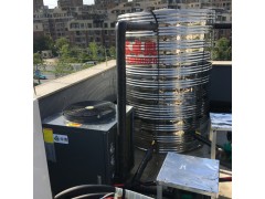 浙江德清美容院2吨太阳能加3匹空气能热水系统工程图3