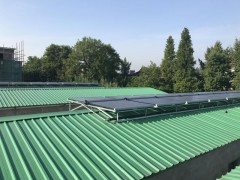 扬州晨洁日化职工宿舍太阳能热水系统安装完工图3